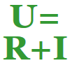 U=R+I